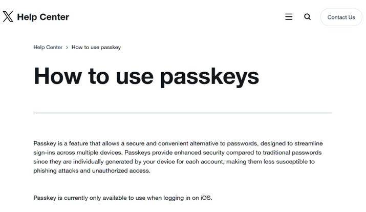 武穴苹果维修店铺分享iOS用户如何通过通行密钥(Passkey)登录 